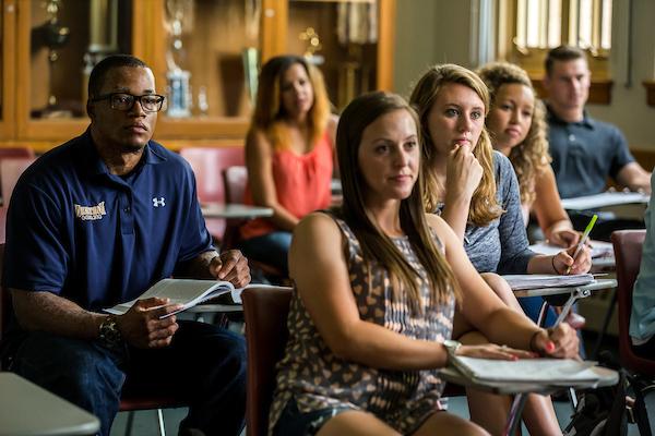 UNC students sitting in a classroom